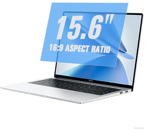 Xueniu Anti Blue Light Laptop Screen Protector 15.6-Inch for 16:9 Computer Monitor Laptop Tablets Anti Reversible Screen Cover with Blue Light Glare UV Filter to Protect Your Eyes Strain 2 Pack