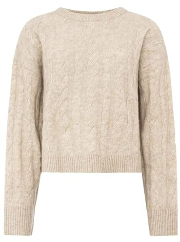 Zwillingsherz Damen Pullover – Strickpullover für Herbst & Winter, kuscheliger Übergangspullover, Strickmode in Größe S bis XXL