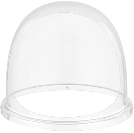 VEVOR Zuckerwattemaschinen-Abdeckung, transparente Acrylkuppel, Blasenabdeckung kompatibel mit 15 Zoll Zuckerwattemaschinen-Schüssel für Partys Geschäfte Bodenrillen-Design