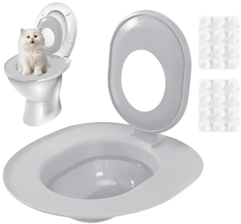 Kit Entrenador para Gato para Usar el Inodoro Asiento de Urinario Extraíble
