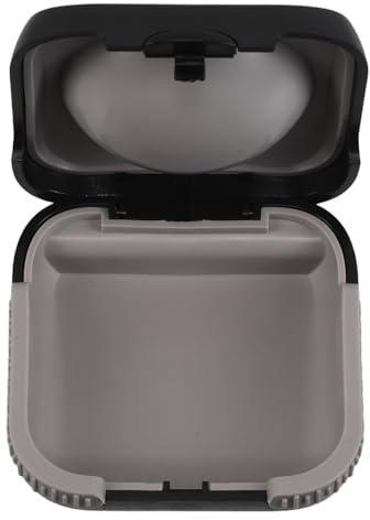 TOKIDNY Estuche para Compacto de Abs y Goma Diseño de Apertura Mano y Acolchado Protector para Uso Diario Hogar