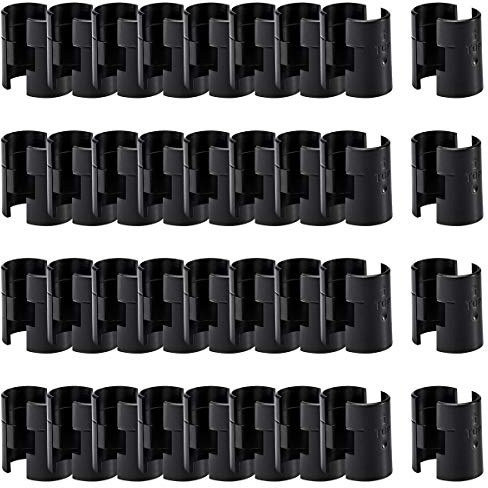 72 Pcs Wire Shelf Clips for 1 Post - 36 Pairs of Wire Rack Lock Clip Replacements for Metal Shelving Sleeves System, Plastic Parts for Stability and Layer Spacing Adjustment