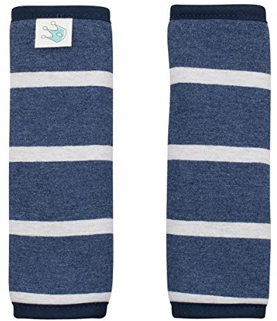 JYOKO KIDS Gurtpolster Universal für Babyschale, Buggy, Autositz (17 x 18, Sailor Stripes)