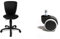 Topstar 70570BB00 High S'cool, Kinder- und Jugenddrehstuhl, Bezugsstoff schwarz & 6991 Rollenset, Hartbodenrollen für Bürostuhl, Rollenset = 5 Rollen für Schreibtischstuhl, schwarz