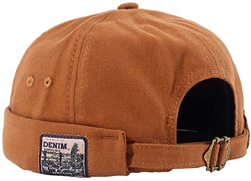 Unisexe Bonnet Docker en Coton Casquette sans Visière pour Homme Femme - Bonnet de Marin