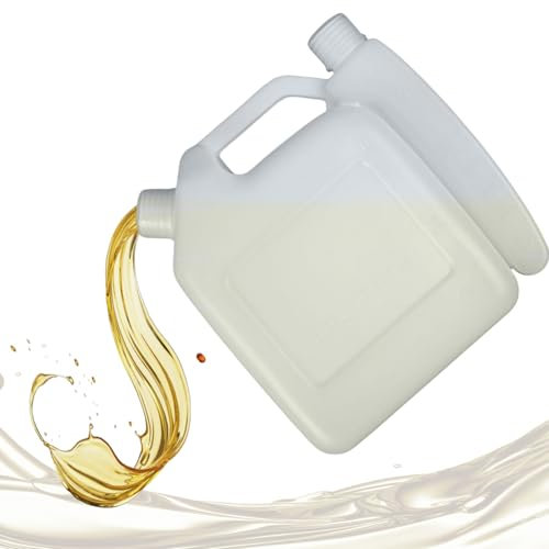 2 Stroke Mixing Bottle 4L Large Capacity Chainsaw Gas Can 25:1/50:1/40:1/20:1 Sturdy 1 Gallon Gas Can for Chainsaw 2 Stroke Oil Mixing Fuel Tank for Strimmer Cutter Trimmer