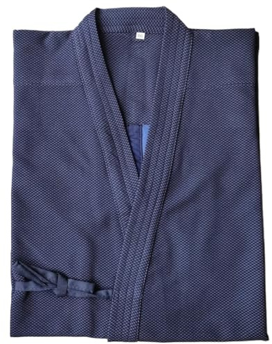 WUYXTO Karate Gi Judo passar Hapkido-uniform Kendo-kostym Aikidodräkt, set, judodräkt, Kendo Aikido Hapkido, kampsport, snabbtorkande, för män, kvinnor, barn, BLÅ, 185cm
