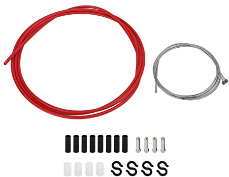 MEROCA Jeu de câbles de frein à vitesse variable pour vélo, noyau de fil galvanisé, tube en PVC, ligne de changement de vitesse, vélo pliant de motocross de route de montagne (Kit de transmission