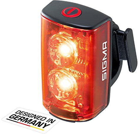 SIGMA - Buster RL 80| Luci LED per Biciclette 80 lumen | Fanale posteriore a LED ricaricabile | con la funzione Memory-Funktion per un uso conveniente