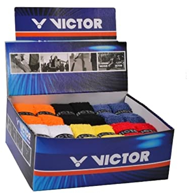 VICTOR Badminton Tennis Squash Griffband Frottee-Grip farblich sortiert