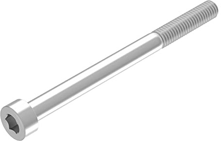 SECCARO vite a testa cilindrica M6 x 75 mm, acciaio inox V2A VA A2, DIN 912/ISO 4762, cava esagonale, filo parziale, 20 pezzi