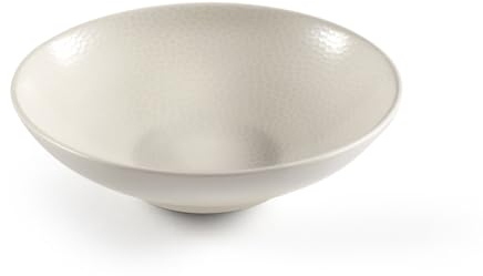 Médard de Noblat - Assiette salade et pâtes - D19 cm et 40 cl - Stone - Grès - Lot de 6 - Ivoire