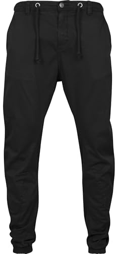 Urban Classics Pantaloni da jogging elasticizzati, Pantaloni Sportivi, Uomo, Nero (Black 7), XL