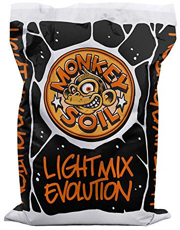 MONKEY SOIL Tierra para Plantas 50L Exterior/Interior Sustrato Abono Universal Vegetal Cultivo Orgánico Cannabis - Turba Fibra Huerto Horticultura con Fertilizantes Bio Ecológicos