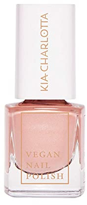 Kia-Charlotta 100% Veganer Nagellack My Blankie(Metallisches Rosa Taupe)| Tierleidfrei,Made in Germany - Schadstoffarm&bis zu 87% Natürlich|Langanhaltend Volldeckender Nagellack Schnelltrocknend, 5ml
