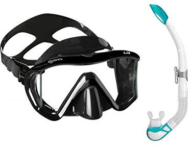 Mares i3 + Bay Set de esnórquel (negro-agua)