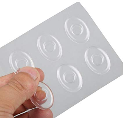 6fogli/36pezzi anelli in silicone trasparente per piedi di mais in gel cuscini per mais tappi adesivi adesivi per talloni posteriori per calli adesivi per scarpe per ridurre il dolore al piede tallone