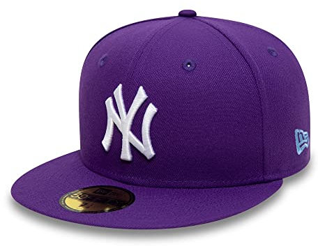 New Era 59 Fifty New England Patriots Snapback Cap, New York Yankees viola bianco, 7.75