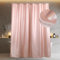 Duschvorhang Pink Textil Badezimmer Vorhang: Glitzer Funkeln Bling Stoff Waschbar Wasserabweisend Badevorhang - Luxus Fancy Glam Metallisch Shower Curtain - 183x183 cm
