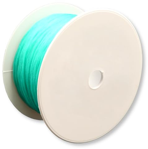 DEWEPRO Cordon de maçon 100 m - Vert - Diamètre 1 mm - Indéchirable et résistant aux intempéries - Ficelle en polyéthylène pour la construction, le jardin et l'artisanat