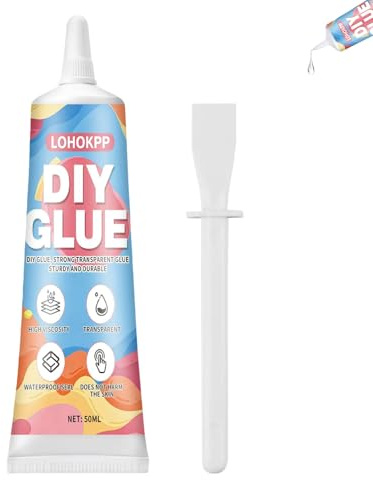 50ml Pegamento Maquetas, Cola Blanca Manualidades | Pegamento Modelismo, Secado Rápido, Impermeable, Pegamento Plastico Extrafuerte, Ideal para Decoración y Arte