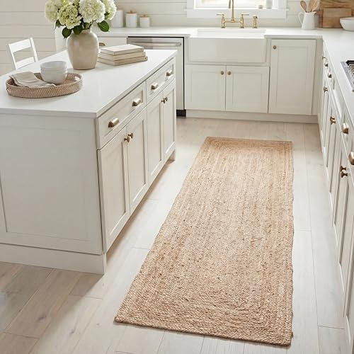 SAFAVIEH Cape Cod Runner Rug 2'3x8' Jute Textured, Natural CAP252A