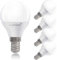 Lumare LED Lampe 5W G45 Tropfenform | Fassung E14 LED Warmweiß 2700K Leuchtmittel | 470 Lumen Glühbirnen | Ersetzt 40W Birnen | Licht Abstrahlwinkel 270° | 5er Set