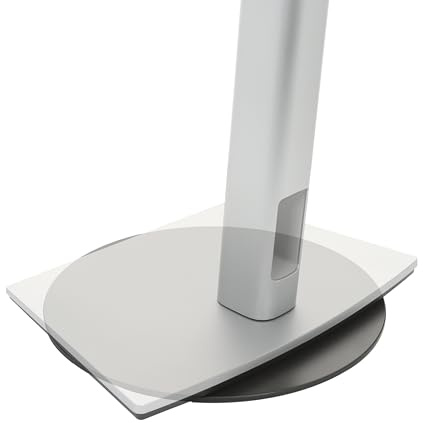 JT Berlin Piatto girevole universale per monitor (diametro 22 cm, rotazione di 360°, portata fino a 8 kg, in lega di alluminio robusta), nero