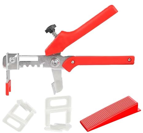 601pcs Tile Leveling System 2mm Tiles Leveler Spacers,500 Pcs Leveling Spacer Clips,100 Pcs Reusable Wedges & 1 Pcs Installation Pliers,Tile Leveling System Kits for Floor Wall Tile Leveling
