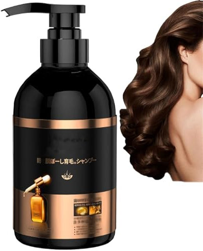 Bai Hei Ke Anti-Hair Loss Shampoo, Bai Hei Ke Shampoo, Japanese Ginseng Shampoo, Ginger Plant Extract Anti-Hair Loss Hair Shampoo, Multi-Purpose Volumizing Hair Shampoo, for All Hair Types (500ML)
