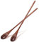 Gjinxi 2 Cucchiaini Lunghi in Legno da Tè Caffè Miele Cucchiaio con Manico Lungo Cucchiaio da Cocktail da 229 cm Cucchiai per Mescolare Swizzle Cucchiai da Tavola Cucchiaio da Cucina per Test