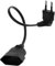 Rallonge d'alimentation Euro 2.5A 250V, Câble d'Extension Euro de 0.3m pour Utilisation Intérieure avec TV, PC, Moniteur, Câble Flexible et Sécurisé avec Prise Européenne Plate