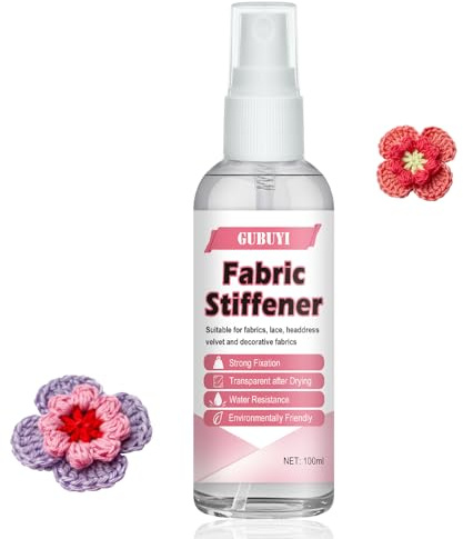 Gubuyi 100ml Spray Indurente Per Tessuti, Amido Amplificatore Per Tessuti, Indurente Tessuto Adatto Per VESTIMENTI, CUOIO, Colore Trasparente