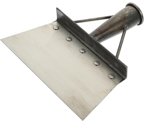 CLISPEED Pelle à Déchets de Volaille en Métal pour Nettoyage D’élevage, Pelle Pratique Large Lame Plate, Couteau L Taille 21 pour Fientes et Débris, Outil Multi-usages pour Ferme et Jardin