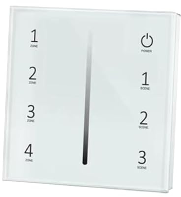 HGZLQKD LED Dimmer Switch 4 Way Rocker Dimmer Light Switch for Halogen CFL Lights