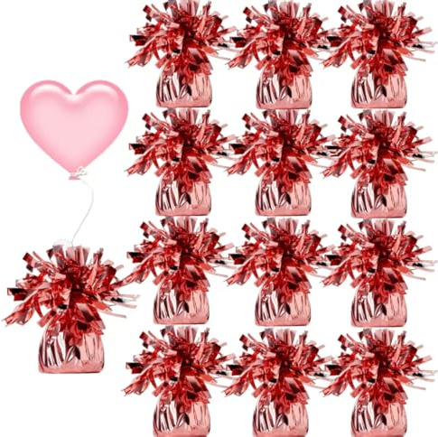 Moretreat ballongvikter är perfekta för fester, födelsedagar, bröllop. Varje paket innehåller 12 st hållbara vikter som enkelt dekorerar ballonger och höjer varje fest. (Roséguld 100 g)