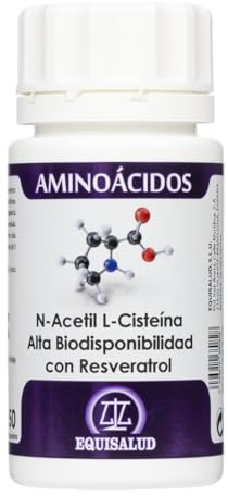 Equisalud NAC Alta Absorción con Resveratrol 50 cápsulas | ASOL-NAC® | Precursor de glutatión | Antioxidante avanzado | Alta biodisponibilidad