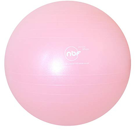 nbf Birthing Ball with Pump and Pregnancy Instruction Guide 55cm 65cm 75cm Anti-Burst 65cm Pink