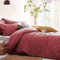 Lanqinglv Bettwäsche 135x200cm Altrosa Rose Rosa Weiche Mikrofaser Elegant Uni Bettbezüge mit Reißverschluss und Kissenbezüge 80 x 80 cm
