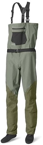 Orvis Clearwater Chest Waders for Men - Waterproof Fly Fishing Waders with Neoprene Booties, External Storage Pocket, Sagebrush - X-Large