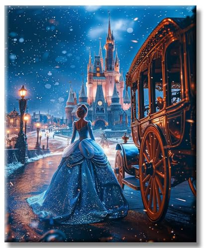 AG.AIIEU Diamond Painting Adult Princess, Diamond Painting Girls Craft Set, 5D Diamond Painting Art Gift - 30 x 40 cm