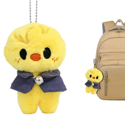 DEFGNOP Stray Kids SKZOO Bambola di peluche 12 cm Magic School, portachiavi e ciondolo per zaino, Simpatico peluche SKZOO (BbokAri)