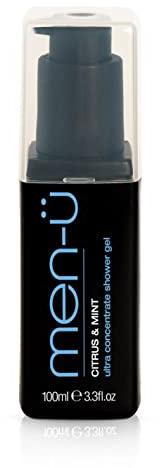 men-ü CITRUS & MINT FRAGRANCE mens shower gel 100ml, mint shower gel. High performance & longer lasting. Travel & Vegan mens body wash - 100ml