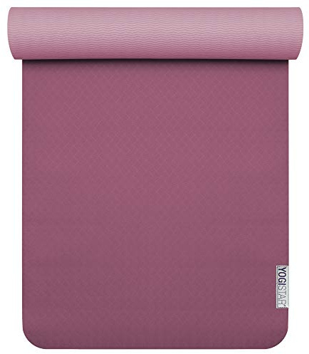 Yogistar Yogamatte Pro Yoga Übungsmatte - Sehr Rutschfest - Bordeaux, 183.0 x 61.0 x 0.5 cm