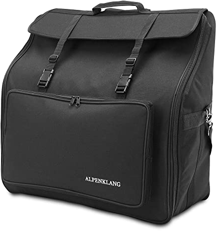 Alpenklang Akkordeontasche für 48 Bass Akkordeon (Schultergurte, wasserabweisend, gepolstert, Akkordeon Gigbag, Tragetasche)