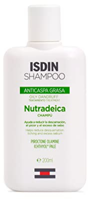 ISDIN Nutradeica Anti-Schuppen Shampoo (200ml) | Reduziert überschüssiges Sebum | lindert Juckreiz und reduziert Schuppen