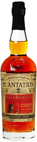 Planteray (Formerly Plantation Rum) Stiggins’ Fancy Pineapple Rum – Infused with Real Victoria Pineapples – Bar Classic Great for Sipping & Cocktails - 70cl, 40% ABV