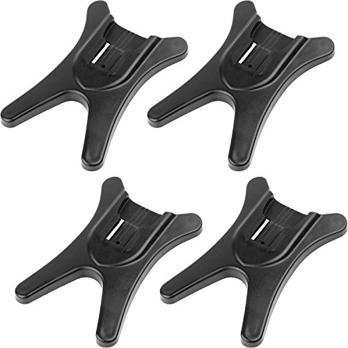 Soporte para Flash ChromLives Soporte para Cámara Speedlite Soporte para Flash para Zapata Caliente con Rosca de Trípode de Metal de 1/4para Canon Nikon Sigma Pentax Olympus Panasonic, Paquete de 4