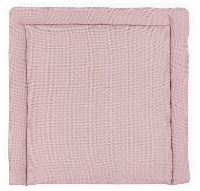 KraftKids Wickelauflage in Waffel Piqué rosa, Wickelunterlage 78x78 cm (BxT), Wickelkissen