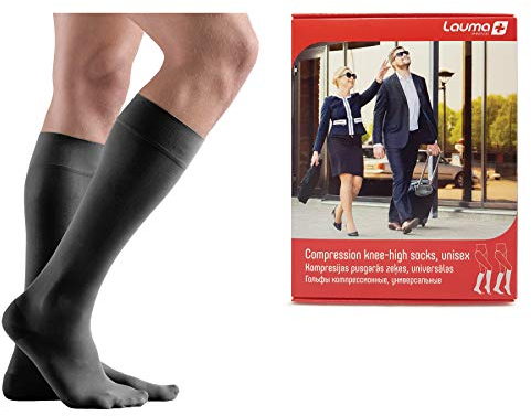 Medizinische Kompressionsstrümpfe Kniestrümpfe Geschlossene Spitze – Klasse II 23-32 mmHg Stützstrümpfe gegen Krampfadern, Schwellungen & müde Beine